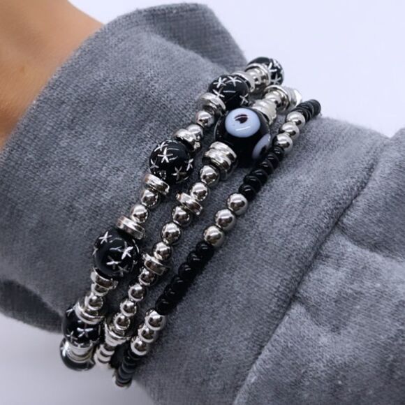 NWT Wool + Pepper Co S&B Bracelet Stack (3) - Picture 2 of 4